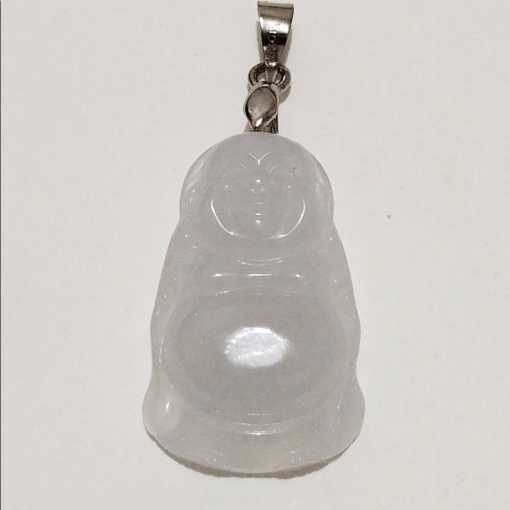 Authentic type A real Lucky jade pendant Buddha
